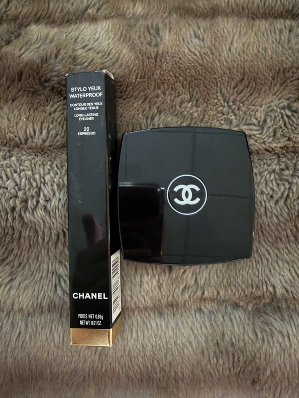 CHANEL Espresso Waterproof Stylo Yeux Eyeliner & Joues Contraste Lumière Compact
